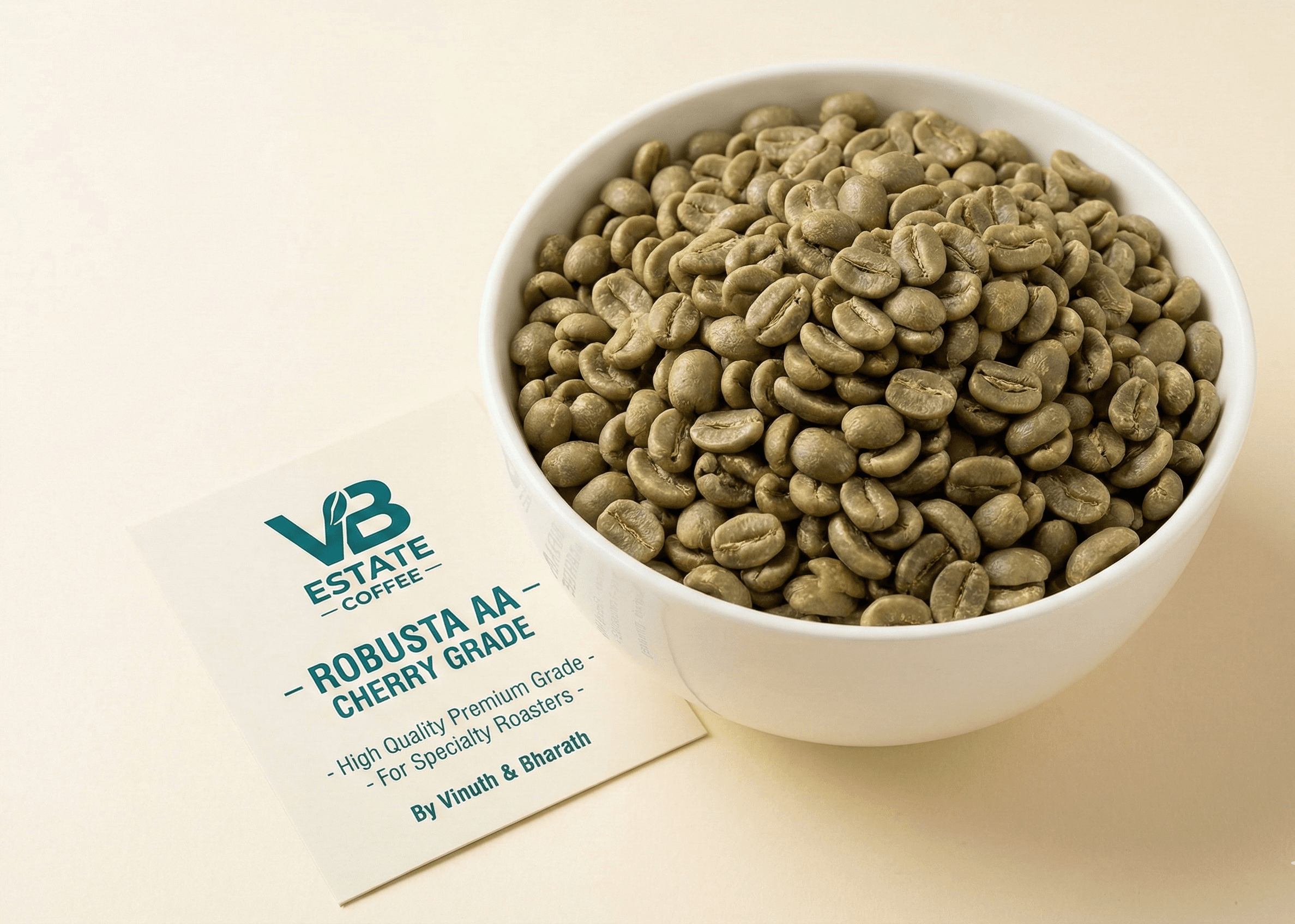 Robusta Screen 17 Green Coffee Beans - Commercial Grade - India Export | VB Exports